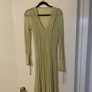 DISSH BOWIE LIME SHEER DRESS